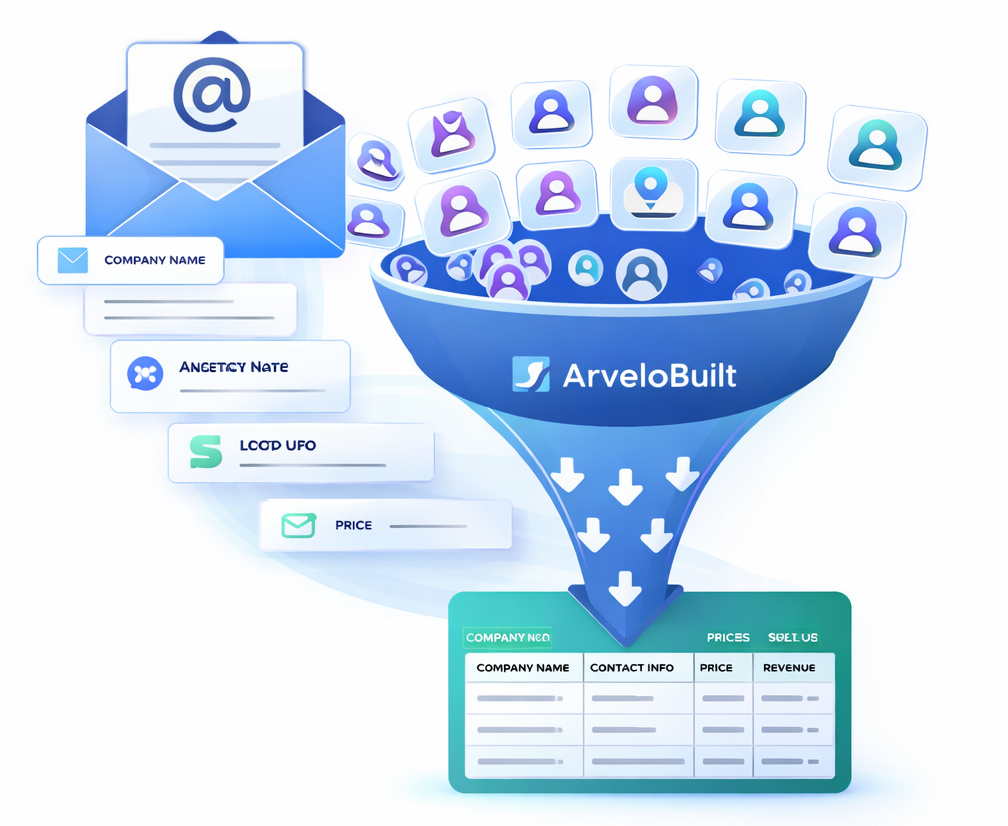 Arvelo Built Email Parser - Automatic Lead Extraction